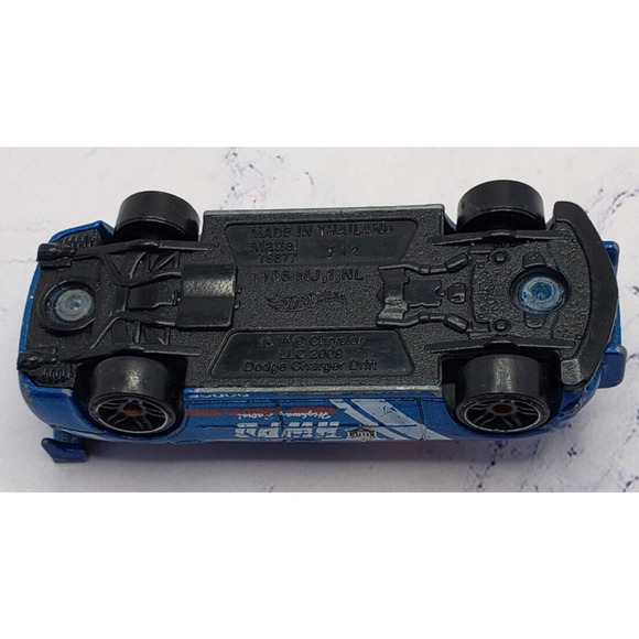 Hot Wheels 2016 Police Pursuit Dodge Charger Drift Blue Highway Patrol Car - Picture 6 of 6